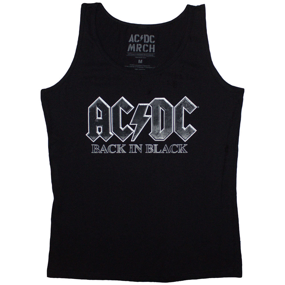 AC/DC Women's Vest Top - Back In Black