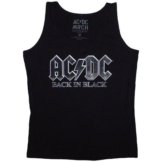 AC/DC Women's Vest Top - Back In Black