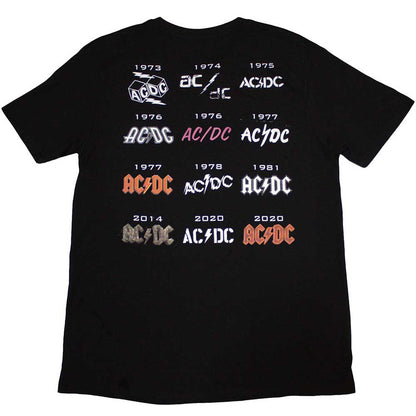 AC/DC T Shirt - Logo History