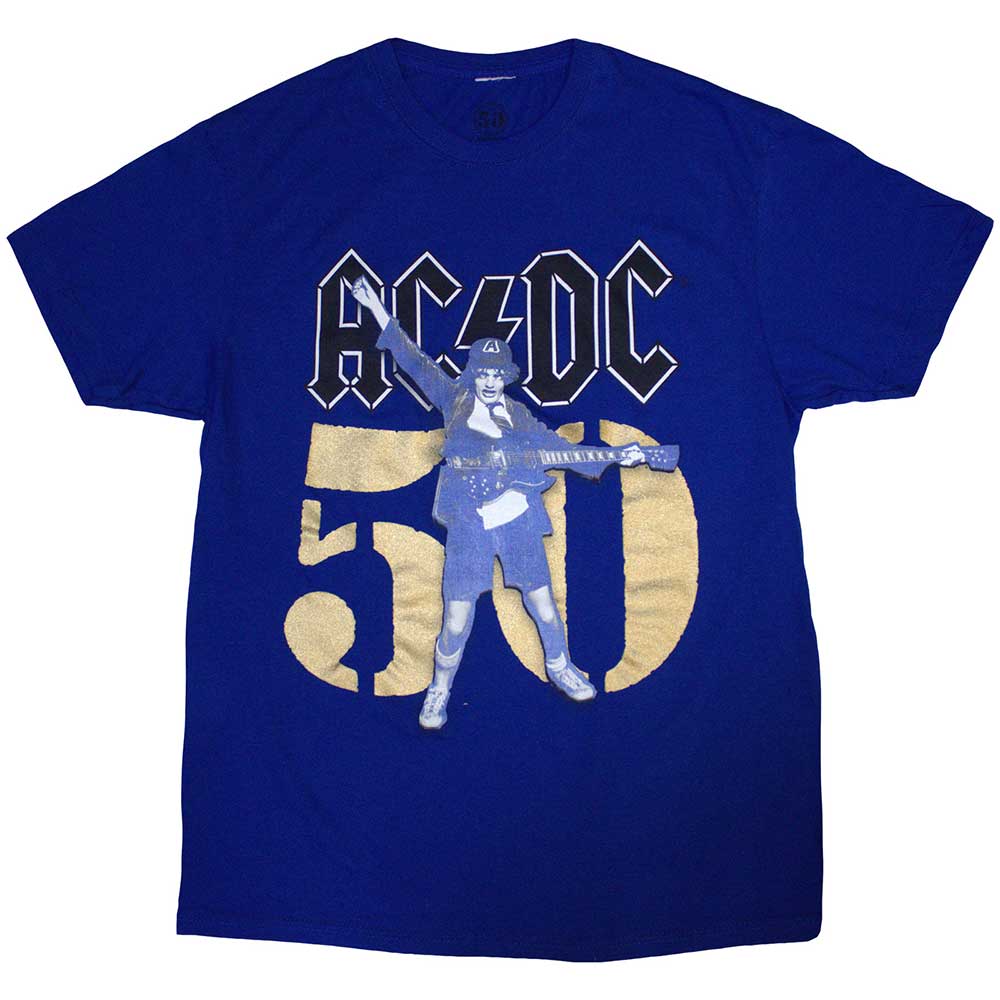 AC/DC T Shirt - Gold Fifty