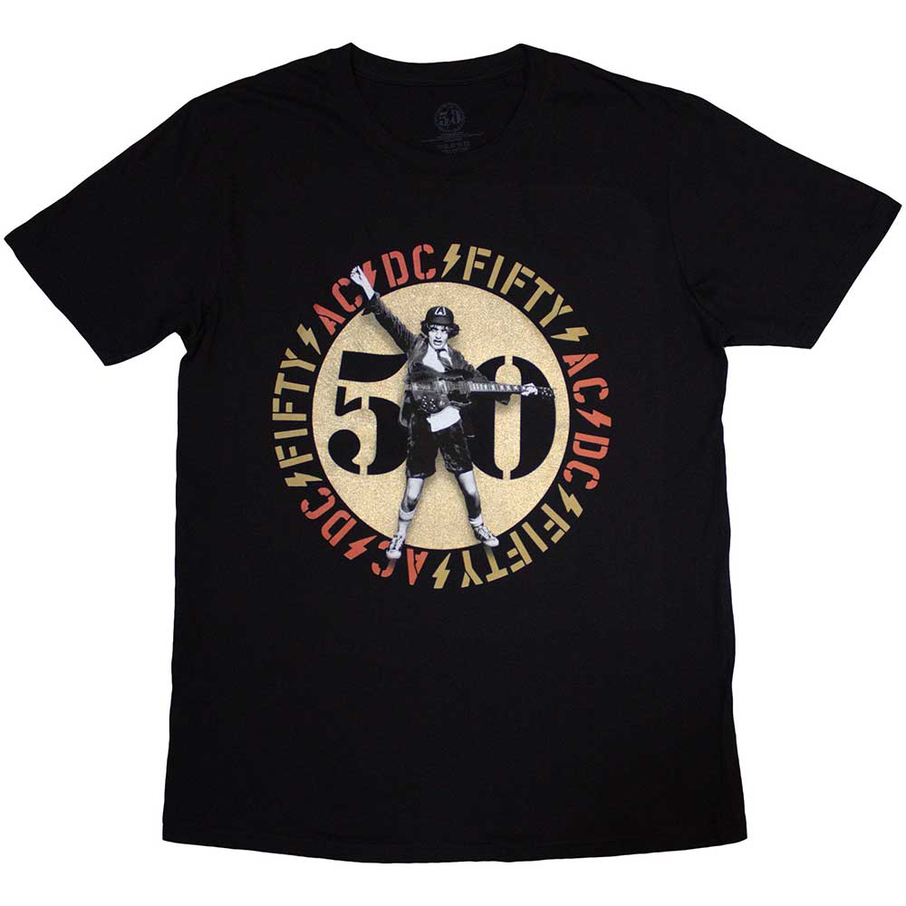 AC/DC T Shirt - Gold Emblem