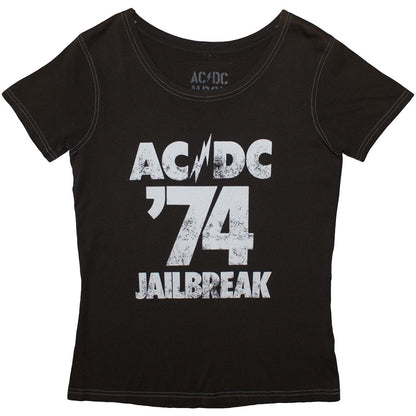 AC/DC Woman's T Shirt - '74 Jailbreak