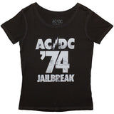 AC/DC Woman's T Shirt - '74 Jailbreak