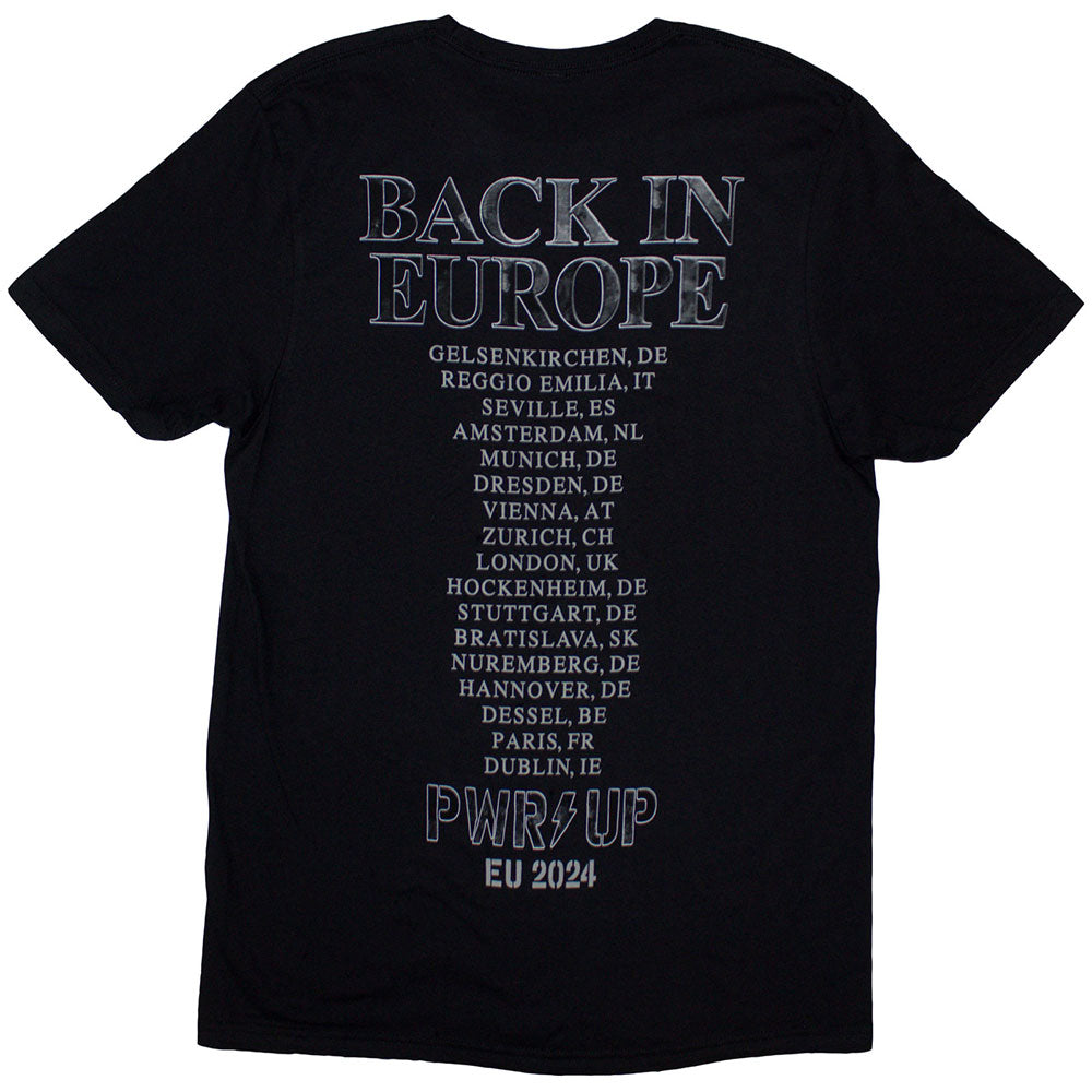 AC/DC T Shirt - Back In Black EU Tour '24
