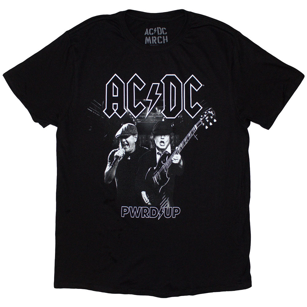 AC/DC T Shirt - PWRD Up B&W Photo EU Tour '24