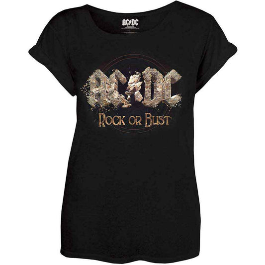 AC/DC Woman's T Shirt - Rock Or Bust