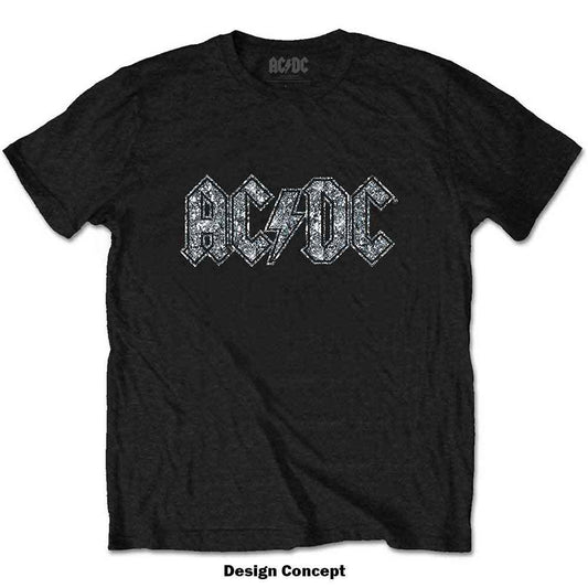 AC/DC T Shirt - Logo Diamante