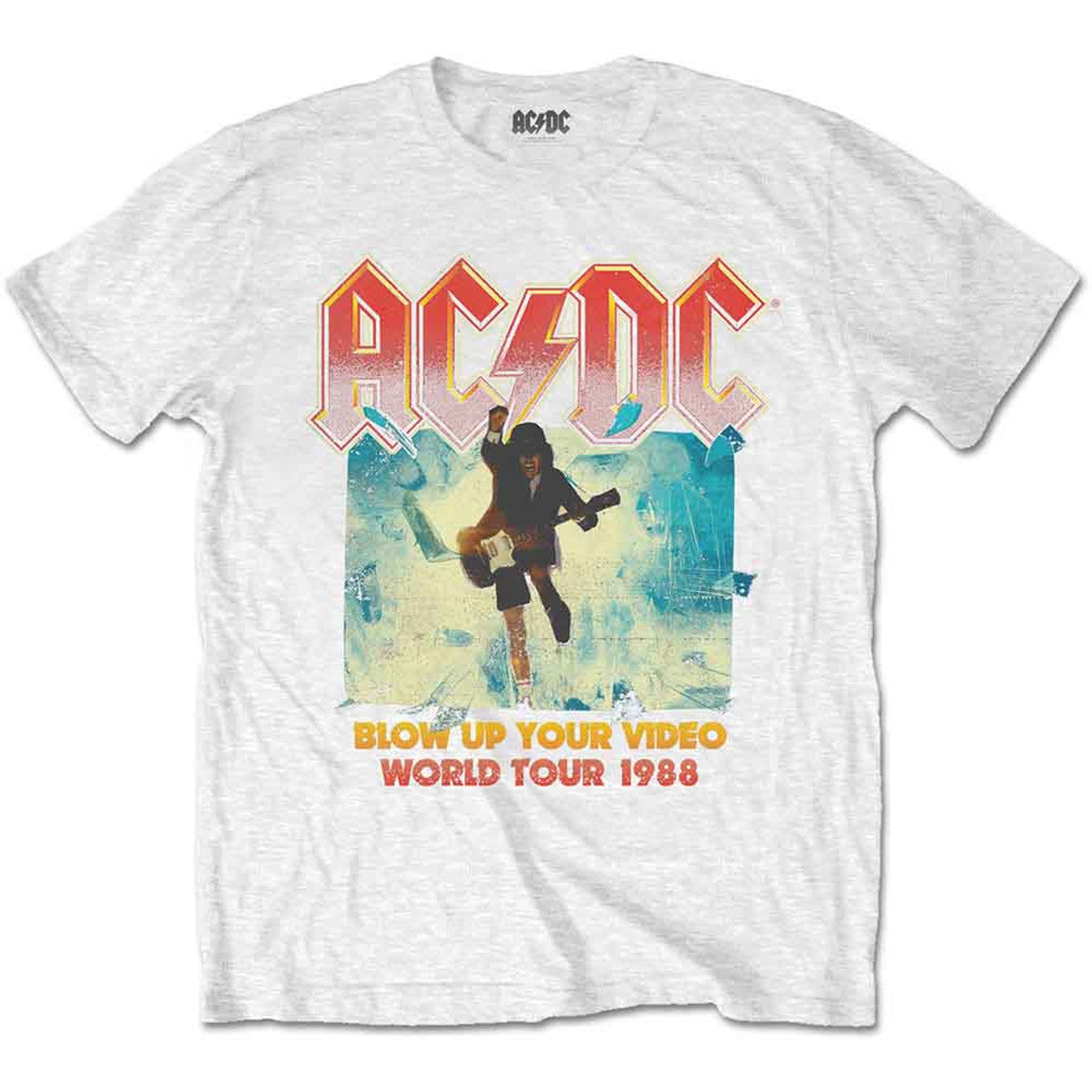 ACDC White T Shirt - Blow Up Your Video