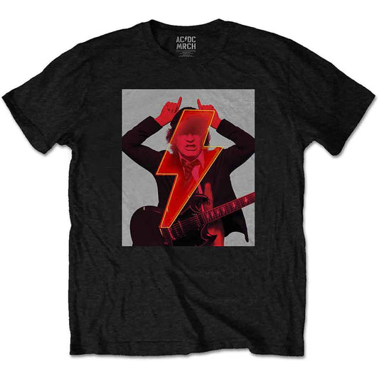 AC/DC T Shirt - Angus Finger Horns