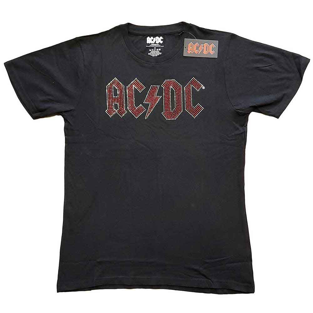 AC/DC T Shirt - Full Colour Logo Diamante