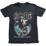 AC/DC T Shirt - FTATR Yellow Outlines