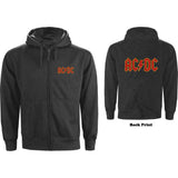 ACDC Zip Hoodie - Logo Backprint | Buy Now For 44.99