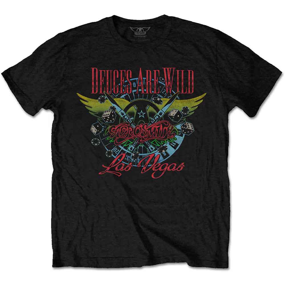 Aerosmith T Shirt - Deuces Are Wild, Vegas