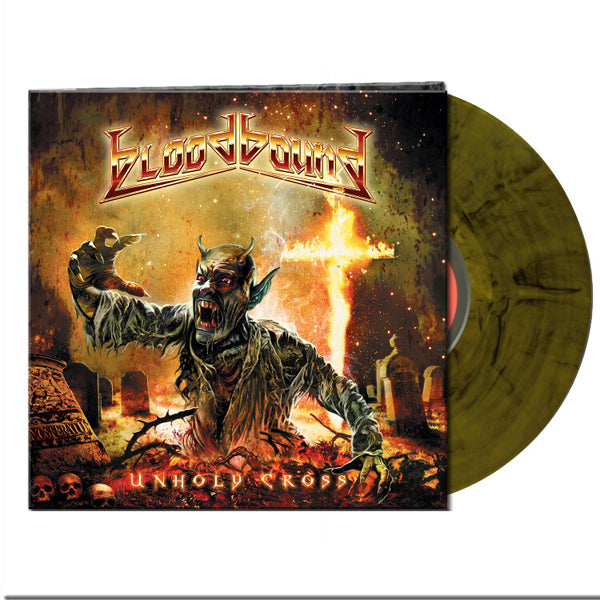 Bloodbound LP - Unholy Cross (Clear Yellow/ Black Marble) | Buy Now For 62.99