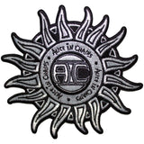 Alice In Chains Patches - Iron On - Sun Logo B&W