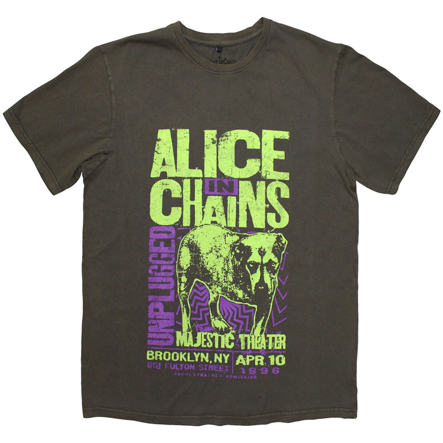 Alice In Chains Wash T Shirt - Unplugged Dog