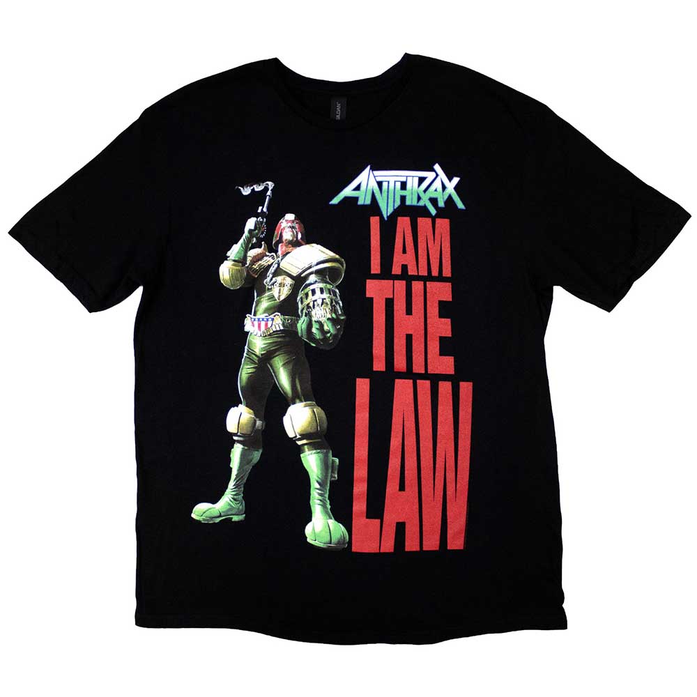 Anthrax T Shirt - I Am The Law | Buy Now For 24.99