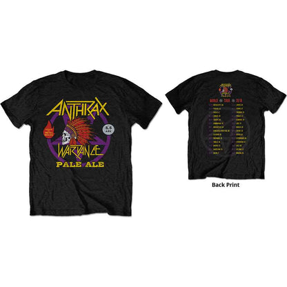 Anthrax T Shirt - Wardance Pale Ale World Tour 2018