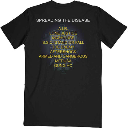 Anthrax T Shirt - Spreading The Disease Tracklist