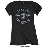 Avenged Sevenfold Woman's T Shirt - Deathbat Diamante