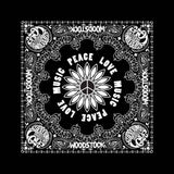 Woodstock Bandanas - Peace Love Music