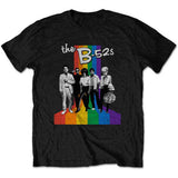 The B-52s T Shirt - Rainbow Stripes