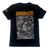 Baroness T Shirt - Gold & Grey Dateback