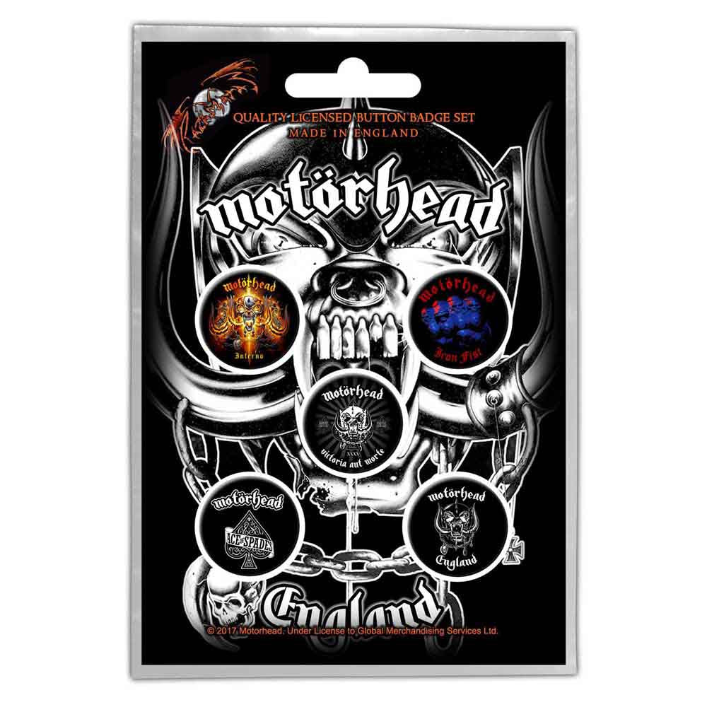 MOTORHEAD Plastic Pin Badge - England