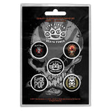 Five Finger Death Punch Plastic Pin Badge - FFDP