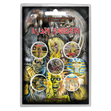 Iron Maiden  Plastic Pin Badge - Early Albums