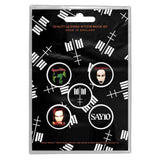 Marilyn Manson Plastic - Pin Badge - Cross Logo