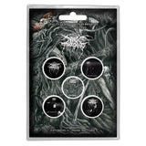 Darkthrone Plastic Pin Badge - Old Star