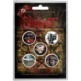 Slipknot Plastic Pin Badge - Albums