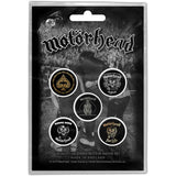 Motorhead Plastic Pin Badge - Clean Your Clock