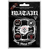 Watain Plastic Pin Badge - Black Metal Militia