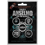 Phil Anselmo & The Illegals Plastic Pin Badge - Brain