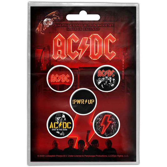 AC/DC Plastic - Pin Badge - PWR-UP