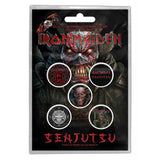 Iron Maiden  Plastic Pin Badge - Senjutsu