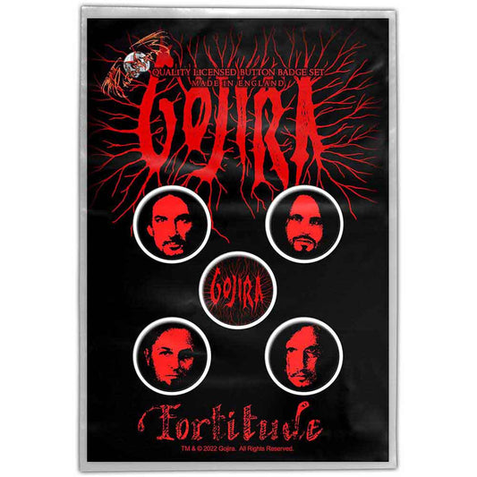 Gojira Plastic Pin Badge - Fortitude