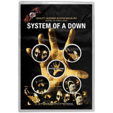 System Of A Down Plastic Pin Badge - Hand