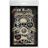 Black Label Society Metal Items Plastic Pin Badge - Worldwide