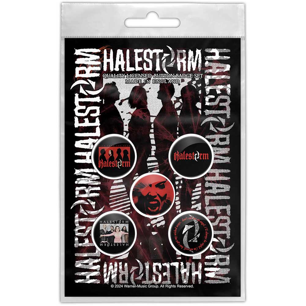 Halestorm Plastic - Pin Badge - Portrait