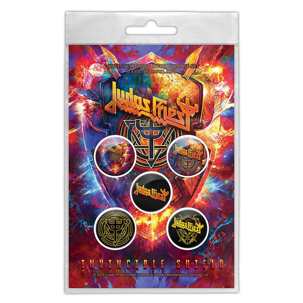 Judas Priest Plastic Pin Badge - Bats | Buy Now For 9.99