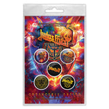 Judas Priest Plastic Pin Badge - Bats | Buy Now For 9.99