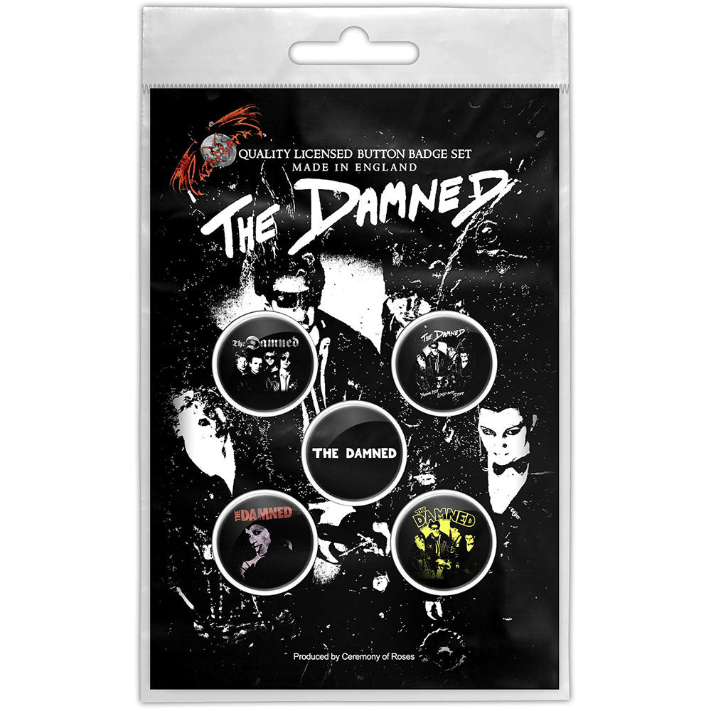 The Damned Plastic Pin Badge - Hypnosis | Buy Now For 9.99