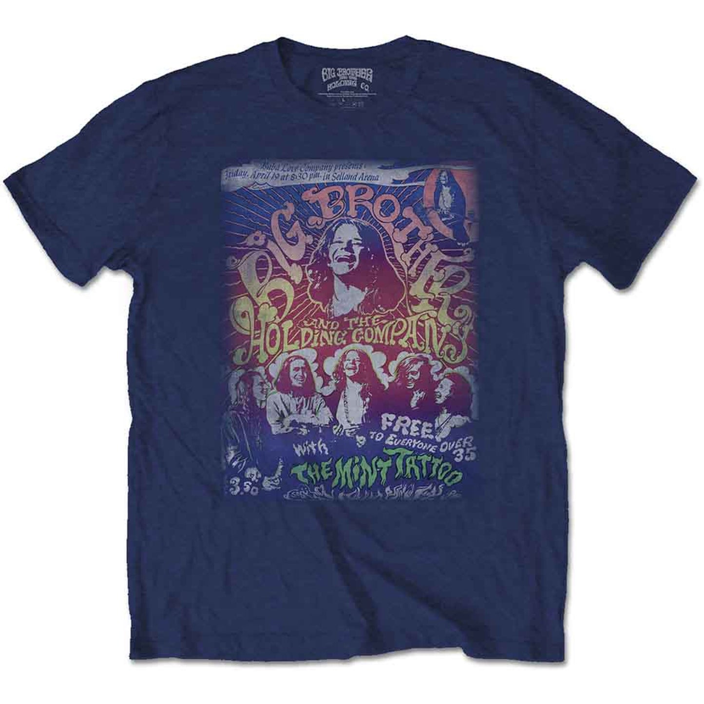 Big Brother & The Holding Company Navy T Shirt - Selland Arena