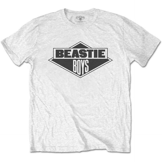 Beastie Boys White T Shirt - B&W Logo