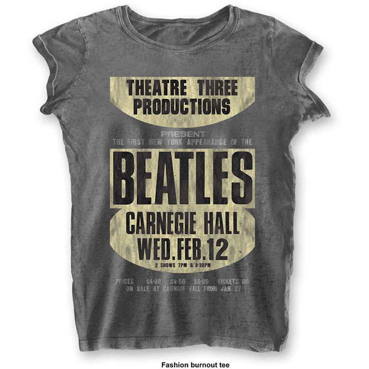 The Beatles Woman's T Shirt - Carnegie Hall BO