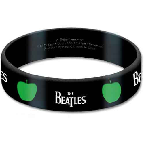 The Beatles Wrist Bands - Rubber Gummy - Drop T & Apple