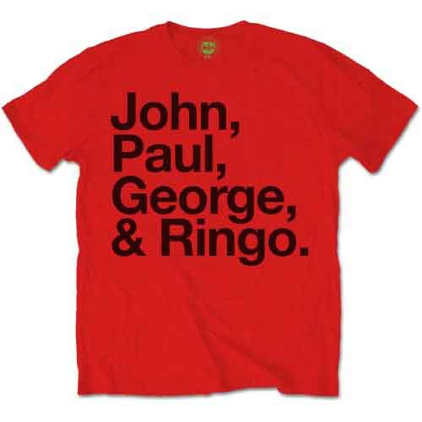 The Beatles Red T Shirt - John Paul George & Ringo
